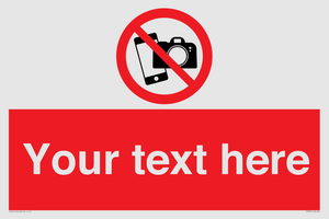 Custom No filming or photography